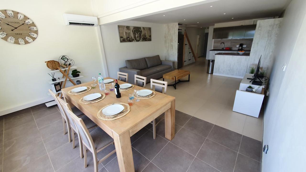 Pinel Superbe Appartement En Residence Vue Mer Cul de Sac Exterior foto